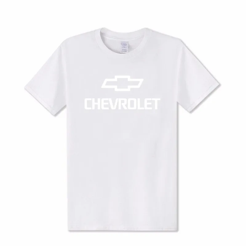 Мужские футболки с принтом, женские хлопковые футболки Chevrolet corvette с коротким рукавом, одноцветные повседневные Высококачественные XS-4XL - Цвет: white