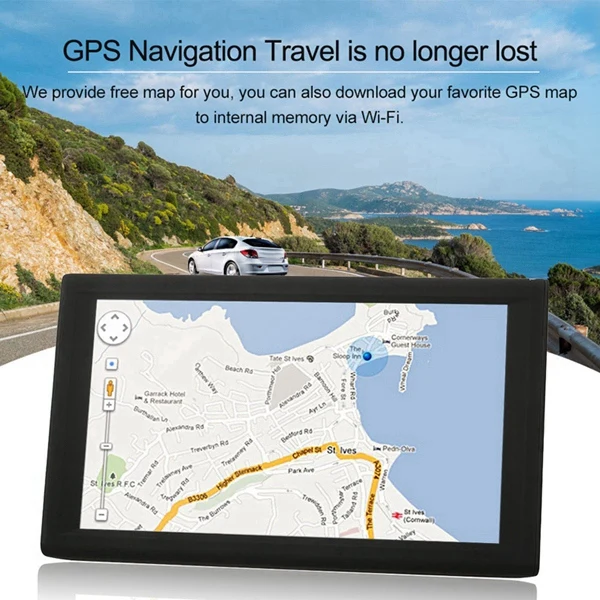 9 дюймов Автомобильный емкостный экран Gps навигатор 8G 256M MP3/mp4 плееры Вождение голосовой навигатор