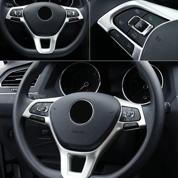 

Car Styling Interior Matte Steering Wheel Adjustment Panel Decoration Cover Trim 1pcs For Volkswagen Polo MK6 2019 2020