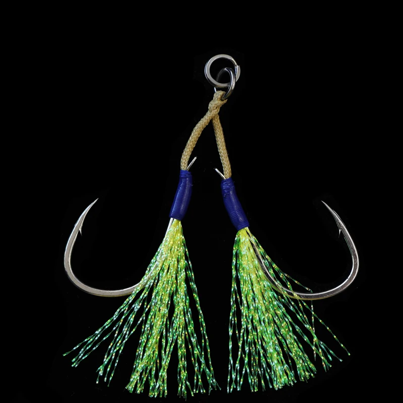 

JK 2-4/0 Shore Jigging Light Assist Hook Lure Ultralight Casting Fishhooks Saltwater Boat Fishing For High Speed Jigging