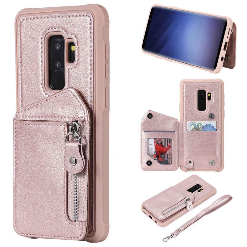 S9 Plus 防摔拉链双扣皮套 (12)