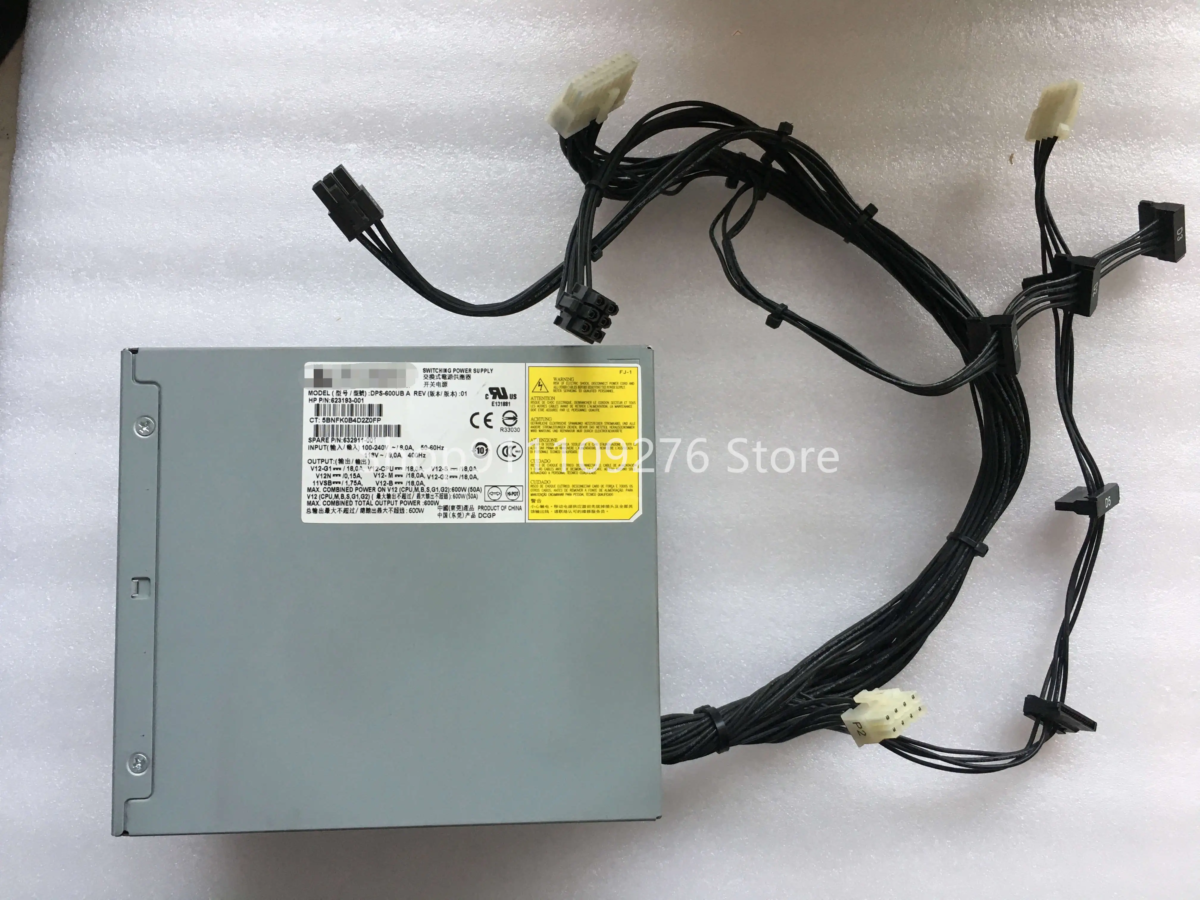 Alimentatore Originale Per Hp Z420 600W Dps-600Ub A 623193-001 632911-001 Max 600W