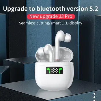 

5.2 Bluetooth Wireless J3 PRO TWS LED Display Earphone Earbuds Bass Stereo Headset Touch Control Waterproof Sports Earphones
