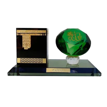 

Chic Muslim Eid Home Decor Crystal Crafts Ornaments Desktop Decoration Creative Tabletop Adornment for Living Room Office