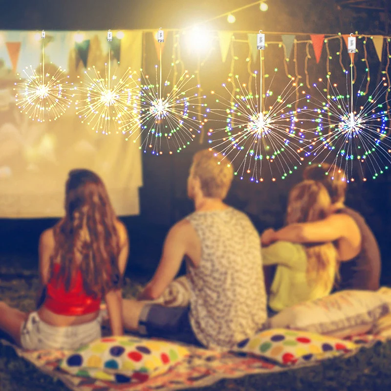 Сказочный светильник 150LED с дистанционным управлением, садовый букет в форме коридора, патио, Рождественский Декор, сказочный струнный Сказочный светильник, люстры