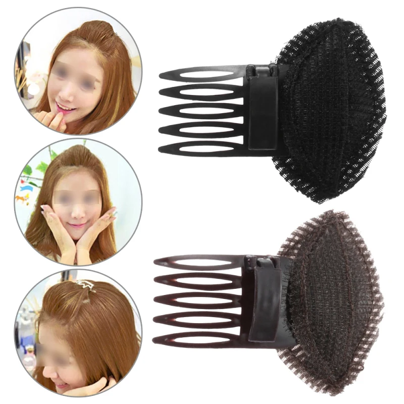 Forehead Hair Volume Fluffy Puff Sponge Pad Clip Comb Insert Tool Base DIY Styling Princess Styling Increased Hair Sponge Pad hair clips hair accessories