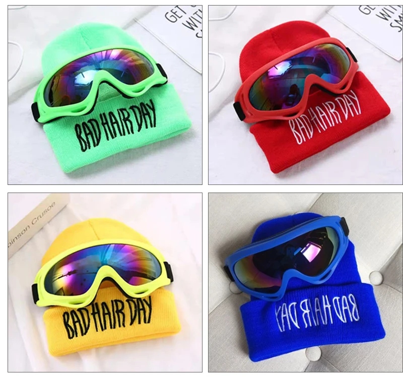 Профессиональные лыжные очки, комплект из 2 предметов, детские лыжные очки, снежные очки, противотуманные сноубордические очки, походные велосипедные солнцезащитные очки