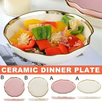 

Nordic Phnom Penh Ceramic Household Tableware Plate Dinner Plate Western Plate Fruit Plate Shallow Dishes Drop Shipping