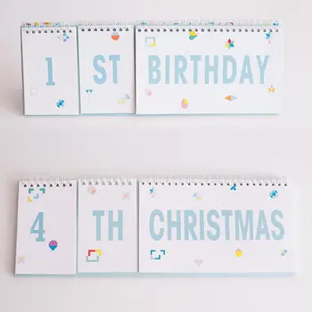 

Baby Monthly Newborn Photos Funny Milestone Flip Book Photography Photo Album K92D