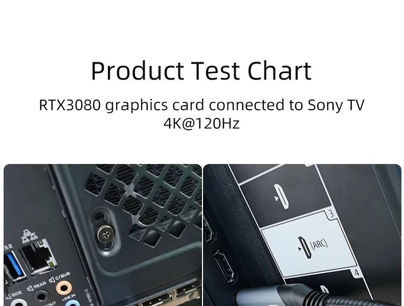 Moshou 8K DisplayPort to HDMI-compatible Cable UHD 8K@60Hz 4K@120Hz Ultra Speed 48Gbps HDR for projector HDTV DP1.4 to HD2.1