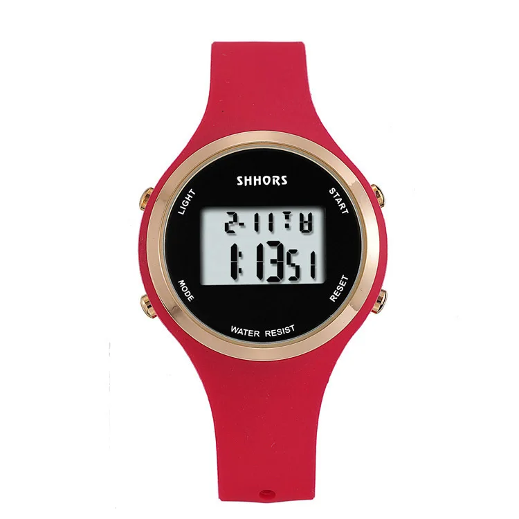

Women Digital Electronic Watch Student Sports Wristwatch Male LED Date Waterproof Watches Double Display Silicone Watch Women