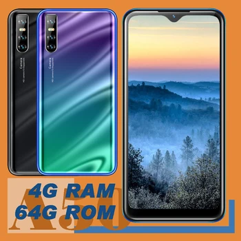 

Original A50 Android Smartphones 4GRAM+64GROM Quad Core Face ID Phone 6.26“ Water Drop Screen unlocked celulares Mobile Phones