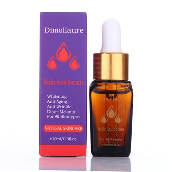 

Dimollaure Kojic Acid Serum Hyaluronic acid whitening removal scar Freckle melasma Acne scar pigment sunburn Melanin serum