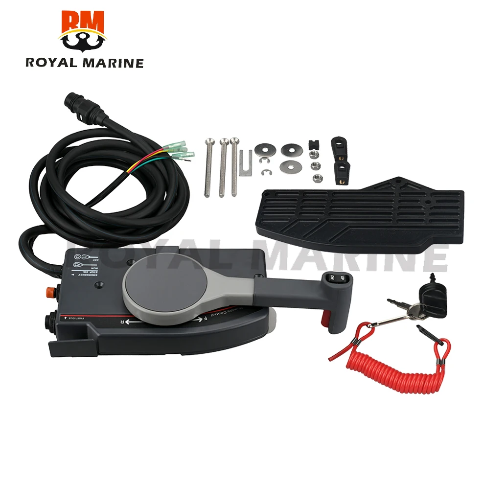 703-48205 Outboard Engine Remote Control Box Assy  for Yamaha Boat Motor10 Pins push to open 703-48205-16-00 703-48205-16