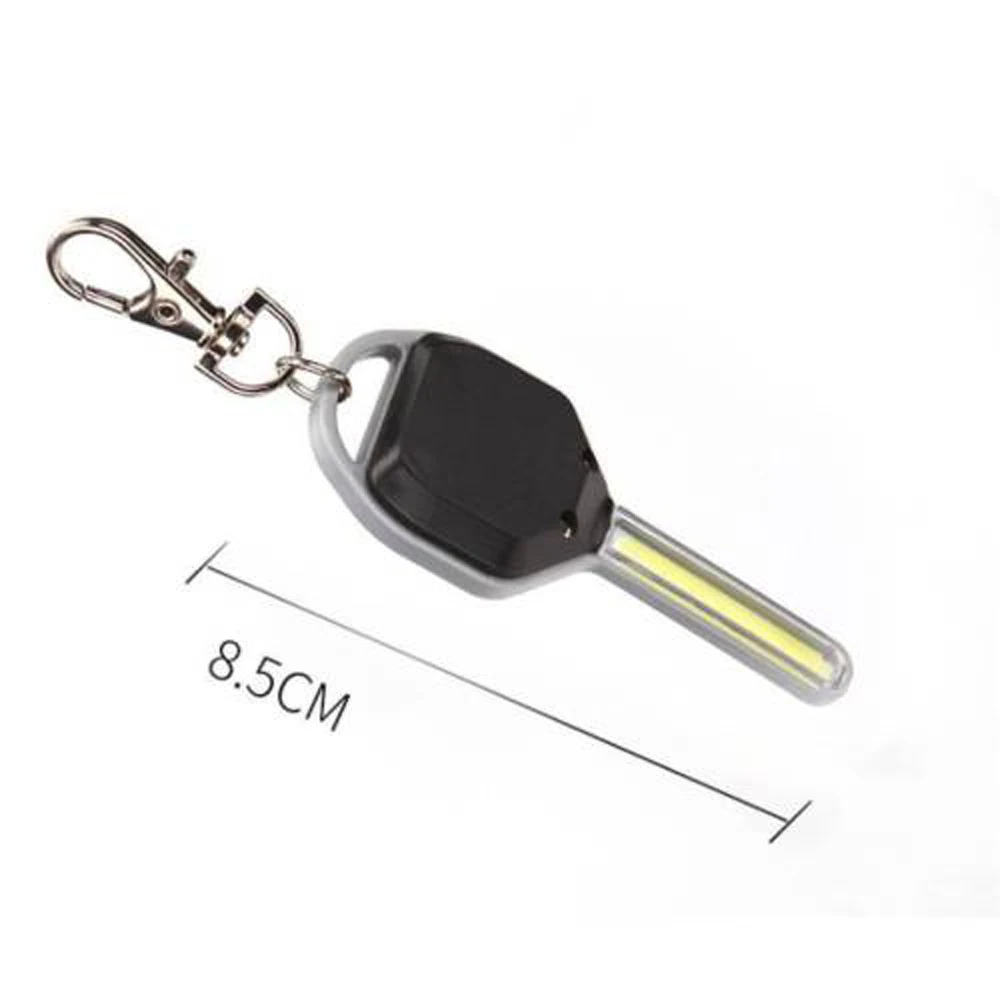 Mini LED Flashlight Keychain Light Portable Key Lanterna Small Torch 2 Modes Outdoor Glare USB Rechargeable