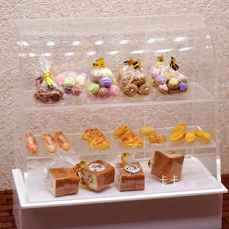 

1:12 Dollhouse Miniature Cake Cabinet Mini Cupboard for Blyth Barbies BJD Doll Kitchen Accessories Toys