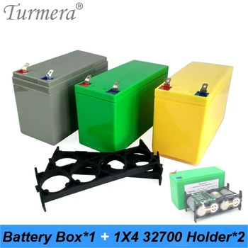 

Turmera 32650 32700 Lifepo4 Battery Storage Box with 1x4 Bracket for 12V Uninterrupted Power Supply and E-bike Battery Use
