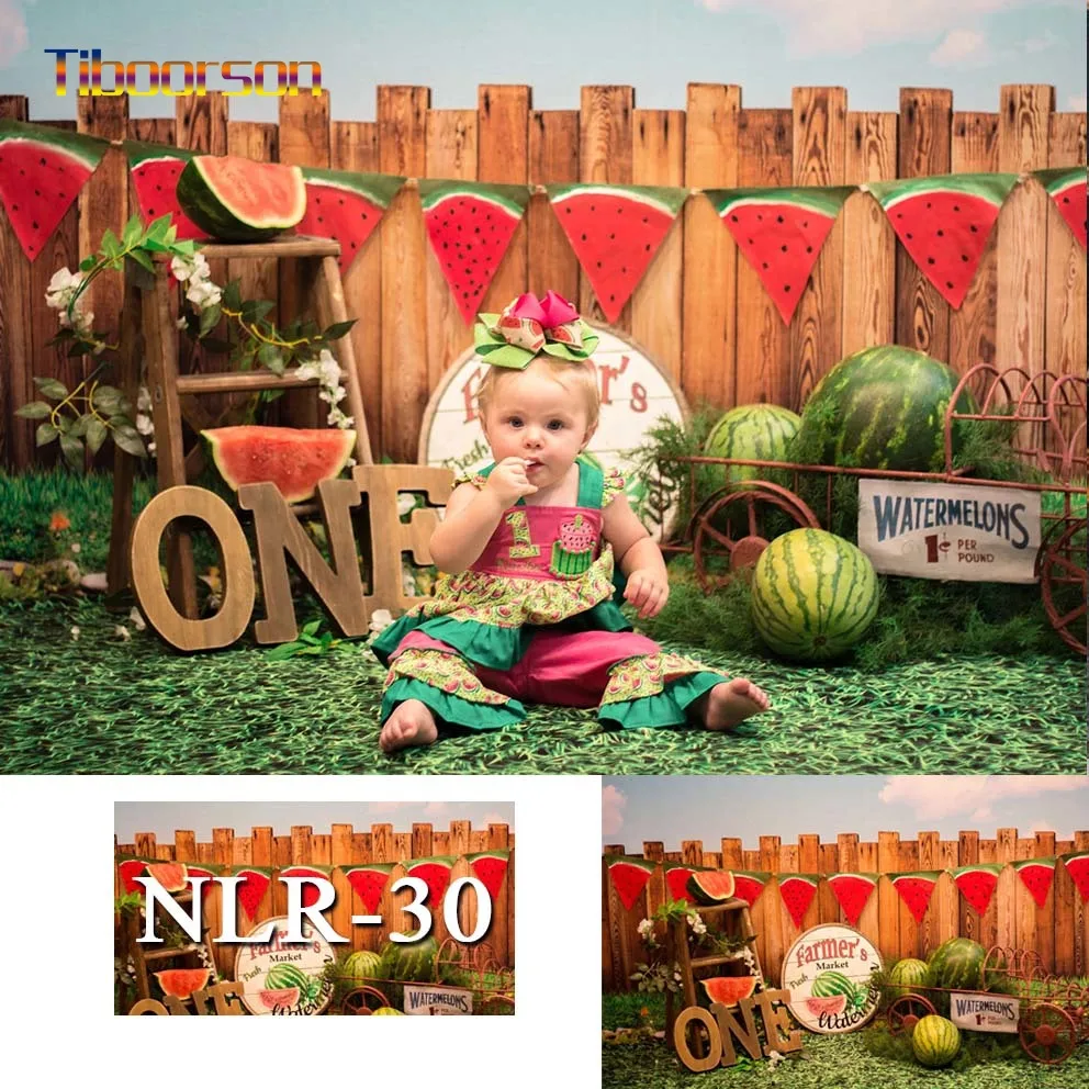 

Photography Backdrop Watermelon Farm Birthday Decoration Baby Newborn Child Portrait Background for Photo Studio Photocall
