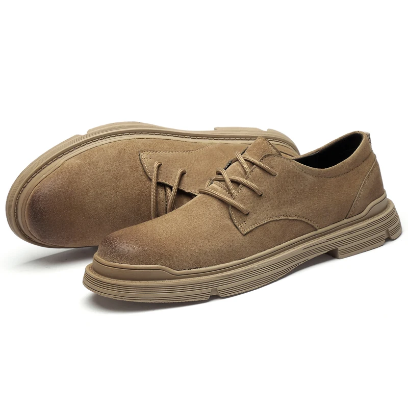 New Pig Bago Outdoor Casual Shoes Low-top Men's Man Boots Plus Size 37-45 Male Sneakers Men Loafers Brown Khaki % | Обувь