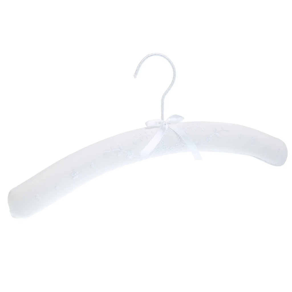 Luxury Floral Padded Hanger Wedding Bridal Dress Clothes Rotating Hook Hanger