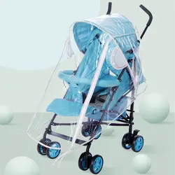 Универсальный Водонепроницаемый дождевик для детских колясок прозрачный ЭВА-пластик ветер грязезащитная прокладка молния открытый
