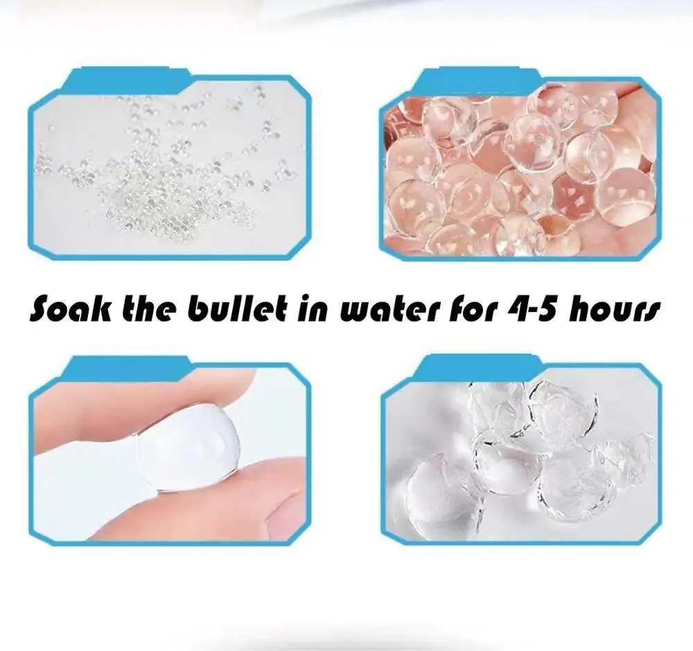 10 Bag 6-7Mm Soft Crystal Bullet For Kids Toy Specials-Water Guns Crystalbullets 