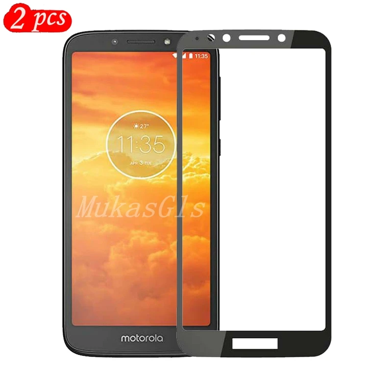 2 упаковки полное покрытие из закаленного стекла для moto tola 5E защита экрана на