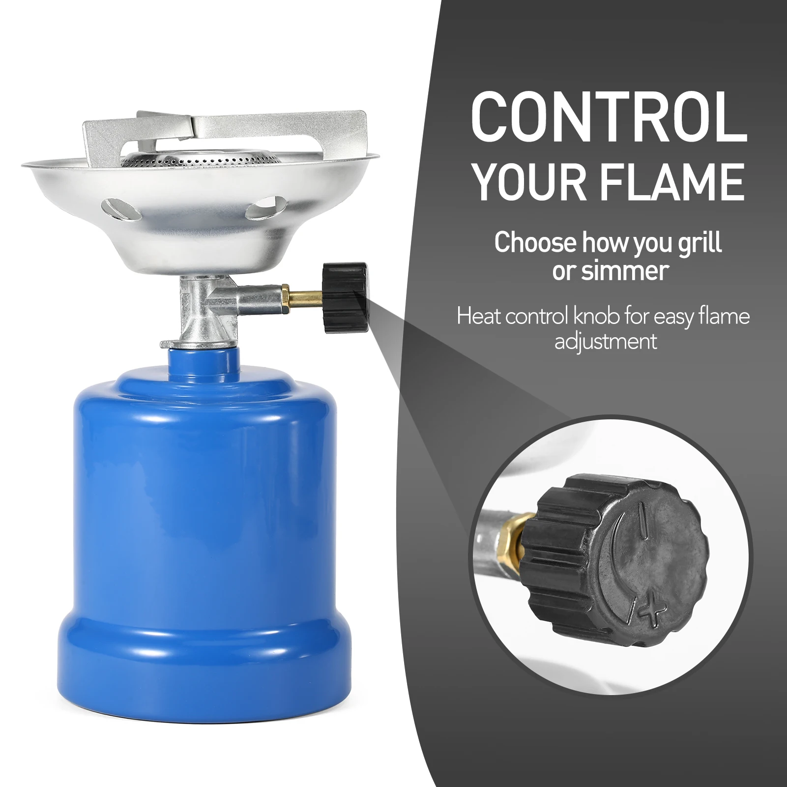Portable Outdoor Camping Stove 190-g Euro Gas Tank Coffee Stove Adjustable  Propane Gas Burner for Fishing Hiking Picnic NEW