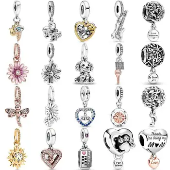 

Freehand Heart Hamsa All-seeing Eye & Feather Spirituality Notes Pendant Bead 925 Silver Charm Fit Bracelet Diy Jewelry
