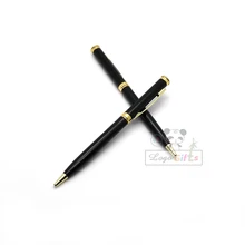 Золотой зажим и серебряный зажим шариковая ручка Ручка-роллер Ручка лучший бренд класса люкс рекламная ручка лучший рождественский подарок