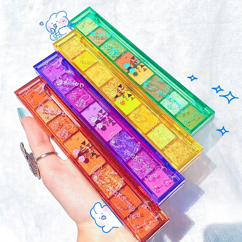

Colorful Fruit Keyboard Eyeshadow Palette Matte Shimmer Glitter Smooth Powder Long Lasting Waterproof Pigmented Shiny Eye Makeup