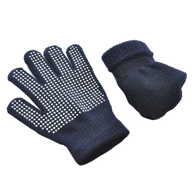 Warmom Children's Winter Warm Knitted Non-slip Polka-dot Particle Offset Gloves Children Anti-skid Magic Glove For Kids 3-7Y cool baby accessories