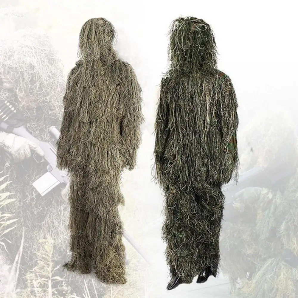 

Camouflage Hunting Ghillie Suit Secretive Hunting Aerial Shooting Clothes Sniper Suits Camouflage Clothing With Cover Bags