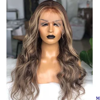 

Peruvian Highlight 13x6 Lace Front Human Hair Wigs with Baby Hair 150Density 4x4 Silk Base Lace Front Wigs Pre Plucked Hairline