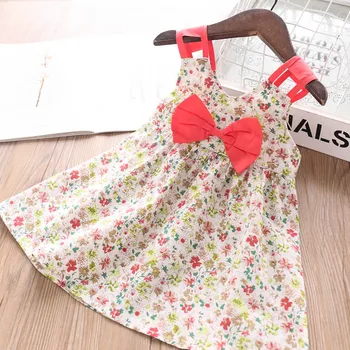 

2020 Summer Girls Butterfly Floral Dress Wholesale Children's Clothing