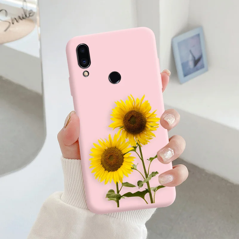 For Meizu note 9 Protective Shell Silicone Soft Shell Phone Case Candy Color Case Fashion Silicone Color Chrysanthemum meizu phone case with stones lock Cases For Meizu