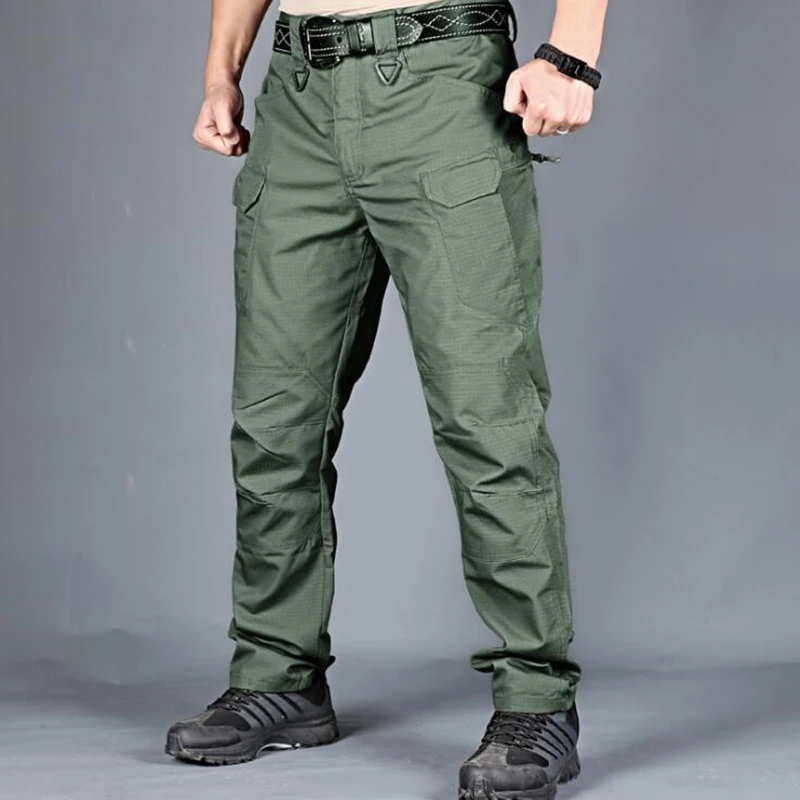 

2019 Tactical pants army fan male jogging large size trousers multi-pocket zipper army fan camouflage overalls men's sweatpants
