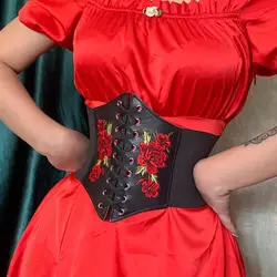 Great Waspie Waist Belt Fashion No Fading Patchwork Design Corset Belt  Corset Belt    Corset Bustier