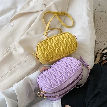 

FANTASY 2020 New Diamond Lattice PULeather Handbags For Women 6 Candy Colors Fashion Messenger Shoulder Bags Female Chain Wild