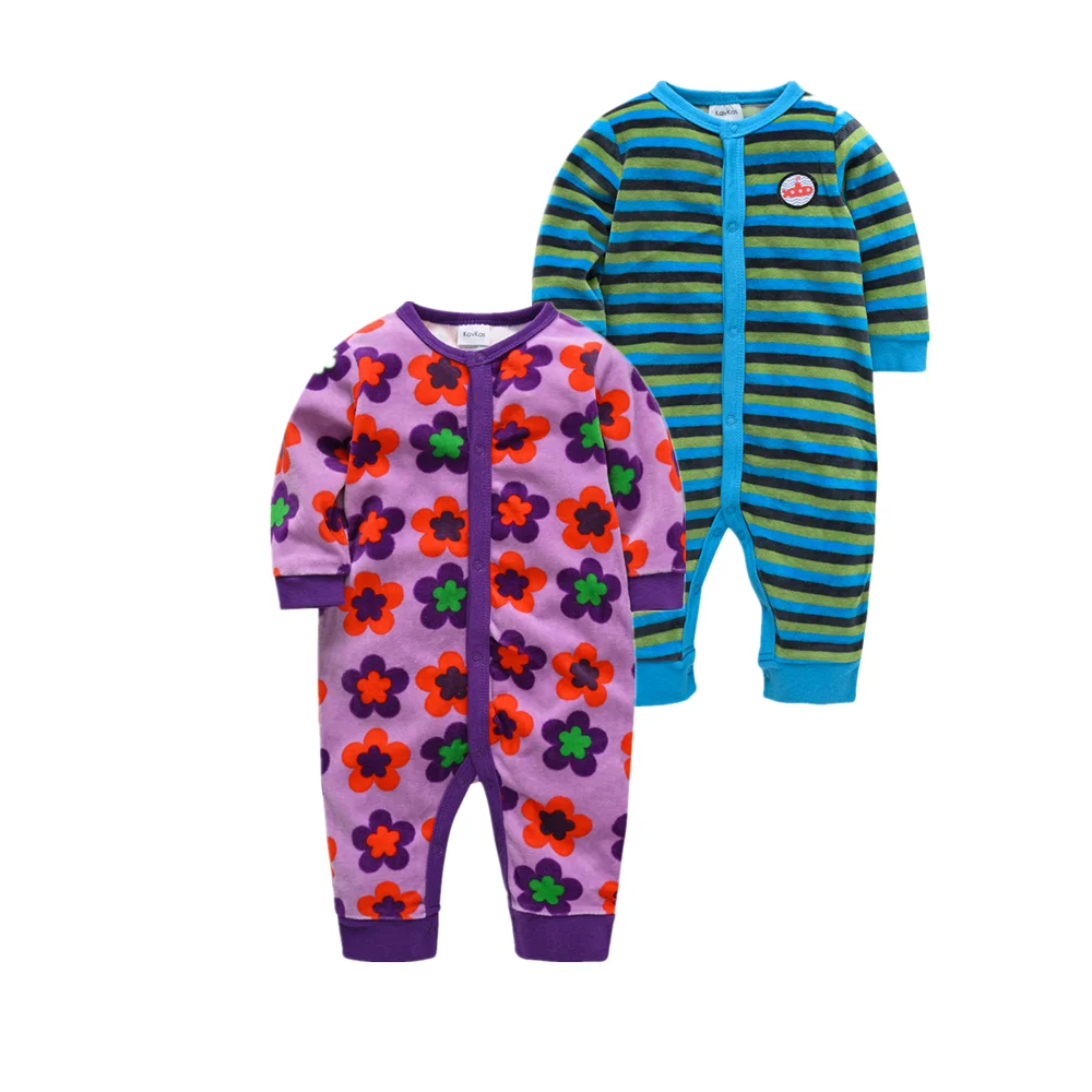 Комплект из 2 предметов, Rope de bebe, коллекция года, Детские боди, комплект зимней бархатной одежды для близнецов мягкая одежда с длинными рукавами для новорожденных девочек и мальчиков