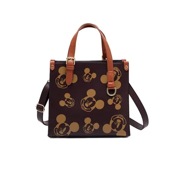 

Disney Mickey mouse pu shoulder messenger bag messenger handbag female large-capacity shopping bag