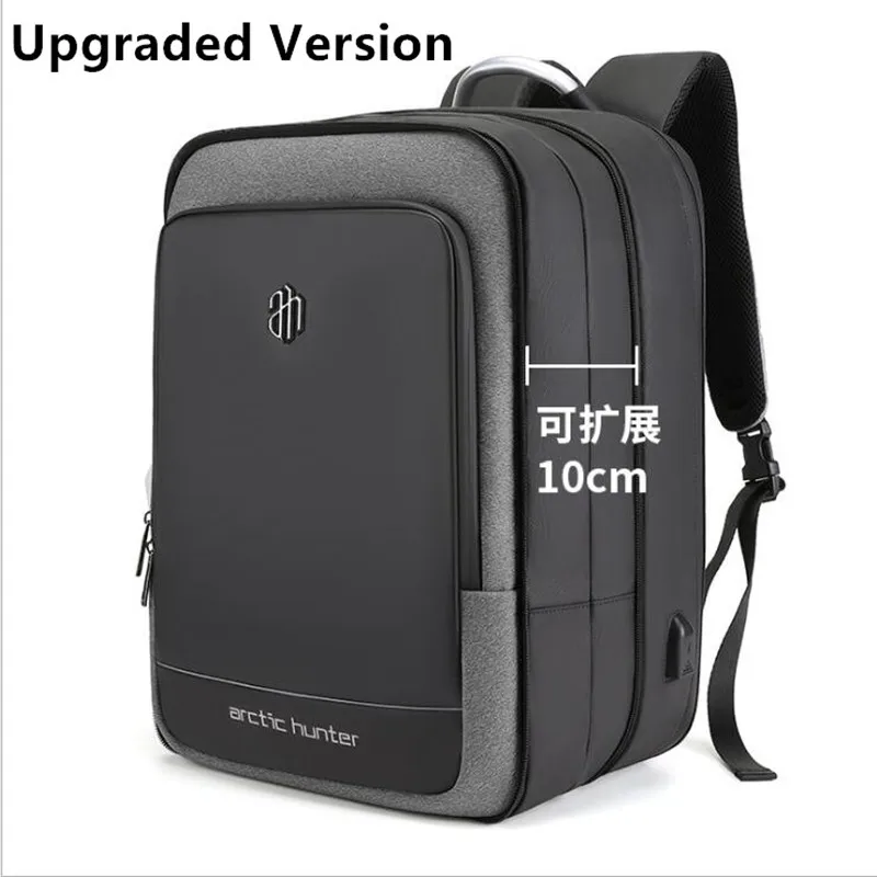 ArcticHunter Sale Laptop Backpack Men 17 inch Office Work Men Backpack Business Bag Unisex 10 inch iPad Backpack Thin Back Pack - Цвет: dark gray