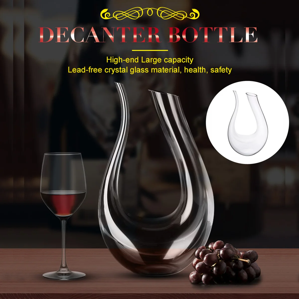 Рисунок 2 - 1500 мл стеклянный брикет для красного вина