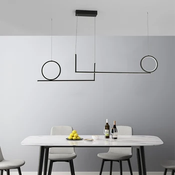 

Stylish Modern led pendant lights lamp for dining room kitchen room bar shop black or white color hanging pendant lamp fixtures