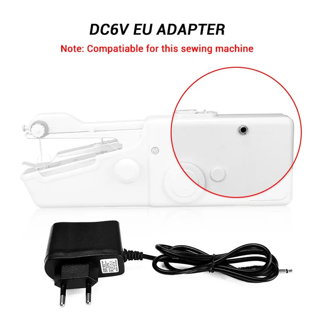 ЕС/США штекер DC6V адаптер и USB кабель только для мини ручной швейной машины