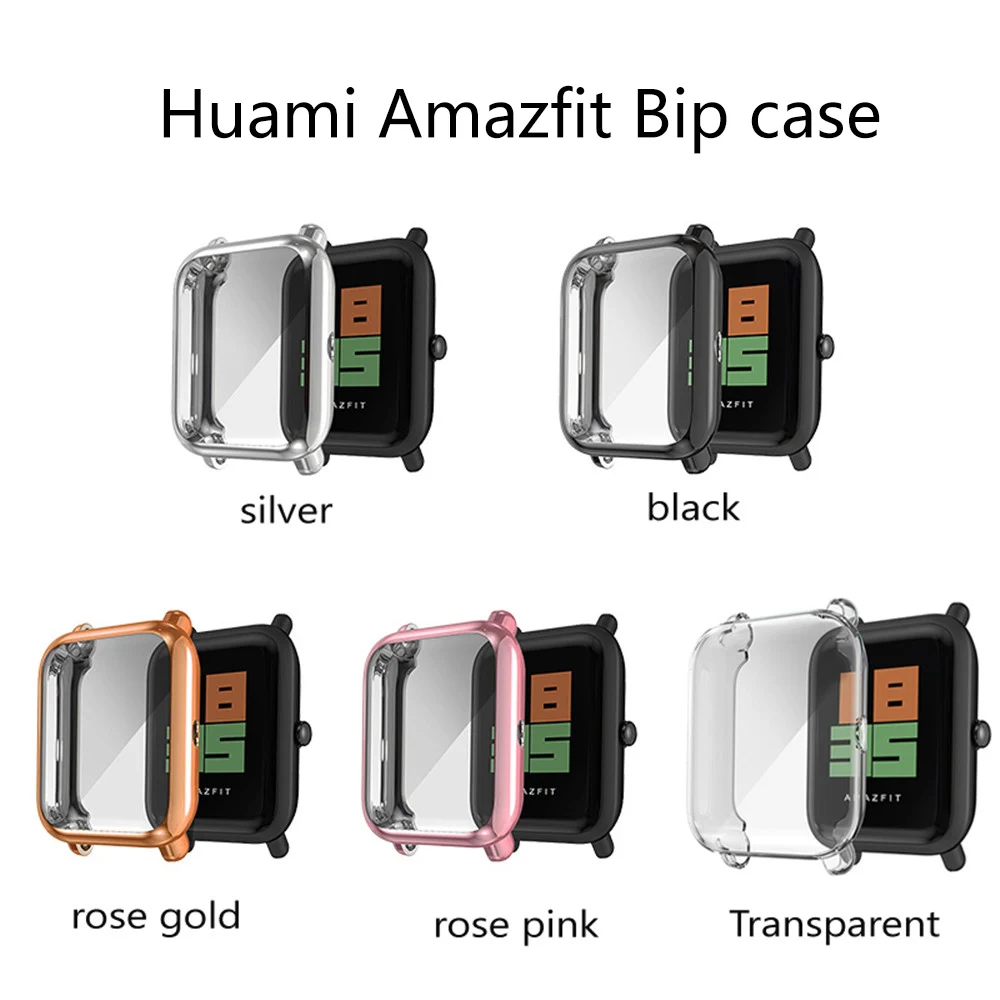 Чехол для часов Xiaomi Huami Amazfit Bip Lite чехол из ТПУ силикона мягкий защитный экран