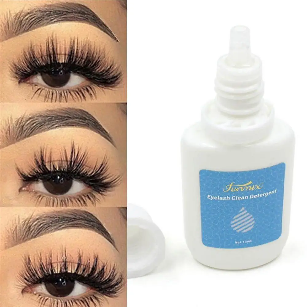 

10ML New Eyelash Cleaner Primer False Eyelash Extension Cleanser Planting Lashes Clean Grafting Before Eye Eyelash Liquid A2W5