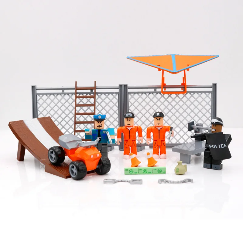 

Building Blocks Prison Breakout Game Figures Suite Dolls Mini Bricks Toys Model Children Gifts With Accessory