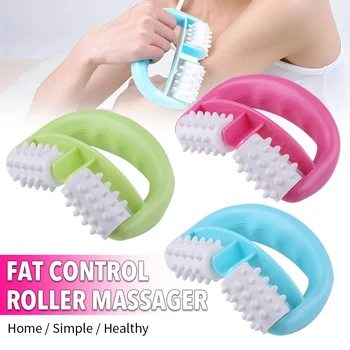 

1pc Blue D Type Fat Control Roller Massager Cellulite Leg Abdomen Neck Buttocks Fast Anti Cellulite Face Lift Tools Roller