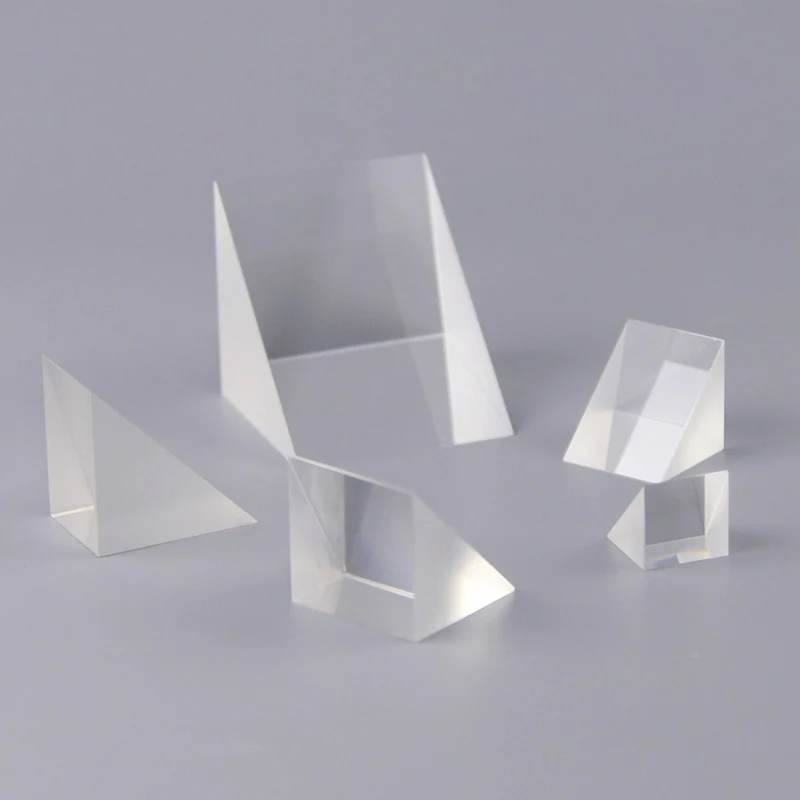 

1pcs Optical Glass Right Angle Reflecting Triangular Prism For K9 Glass 50mm/1.96in External reaction Total Reflection Prisms